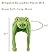 AMAMHAHAVA Alligator Crocodile Plush Hat with Ear Flaps - Cozy Animal Cosplay Beanie Plush Costume Hat - One Size