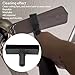 Ceiling Fan Vacuum Attachment, Ceiling Fan Cleaning Vacuum Attachment for Flat and Sloped Ceiling Fans, Cleaning Vacuum Attachment Accessories for Most Vacuum Cleaners (Black)