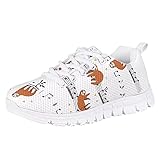 Cumagical Sloth Music White Boys Girls Shoes Fashion Sneakers for Kids Cheer Shoes Flat Breathable Running Walking Tennis Shoes Anti Slip Footwear