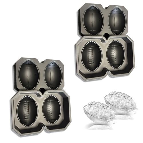 Molde para Cubitos de Hielo Rugbyball 2 Pack miniatura 1