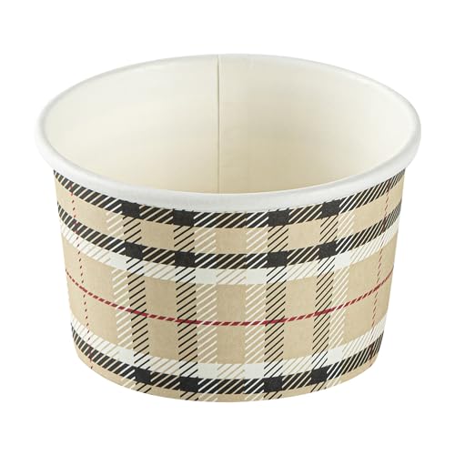 Image of Restaurantware Tan 50 Count To Go Cup Disposable 3 x 3 x 1.8 Inches Paper Mini Cup Grease-Resistant Cup Recyclable Durable Design
