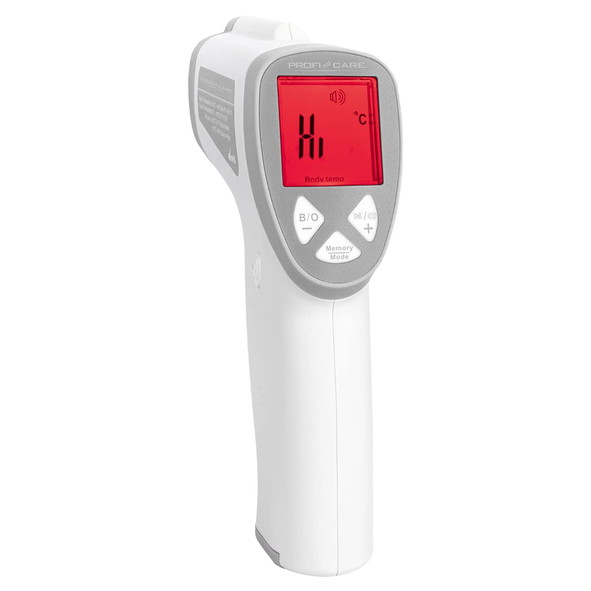 ProfiCare PC-FT 3094 - Termometro per febbre senza contatto, per neonati e adulti con 3 colori LCD