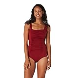 Speedo Women's Swimsuit One Piece Endurance+ Shirred Tank Moderate Cut