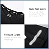 Mens Gym T-Shirts Athletic Running Sports T Shirts for Men Quick Dry Moisture Wicking Workout Work Training Breathable Cool Short Sleeve Tops（T5010-Black-XXL） #4