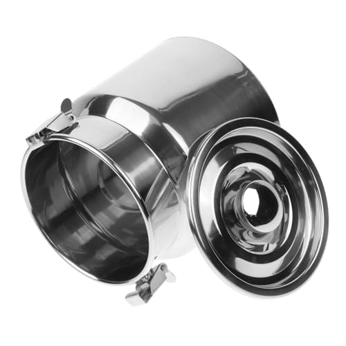 PAMINGONO Bidon à Lait Acier Inoxydable Pichet Scellé Portable Seau à Lait Pour Cuisine Et Camping