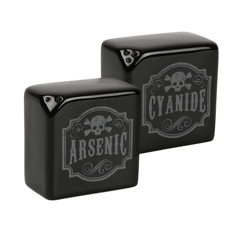 Funny Salt and Pepper Shakers - Arsenic and Cyanide Halloween