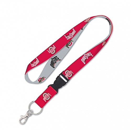 NCAA Ohio State Buckeyes LanyardLanyard with Detachable Buckle, Team Colors, One Size