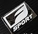 F Sport Metal Emblem 65x45mm 2.55"x1.75"