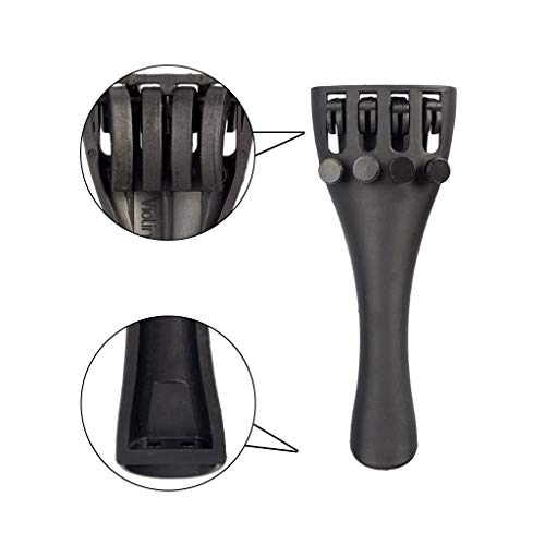 F Fityle 5 Pcs Handmade Carbon Fiber Violin Tailpiece String Instrument Accessory - 4/4 - Thumbnail 6