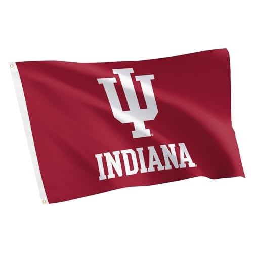 Desert Cactus Indiana University IU Flag - 3 x 5 Feet Hoosiers Banner Indoor/Outdoor Durable Fabric 100% Polyester Design (Style F)