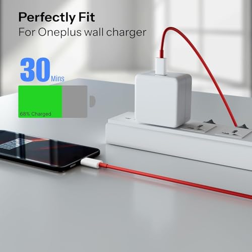 Image of Original One Plus 100W Dash Fast Charging cable 1 Meter USB-A to Type-C