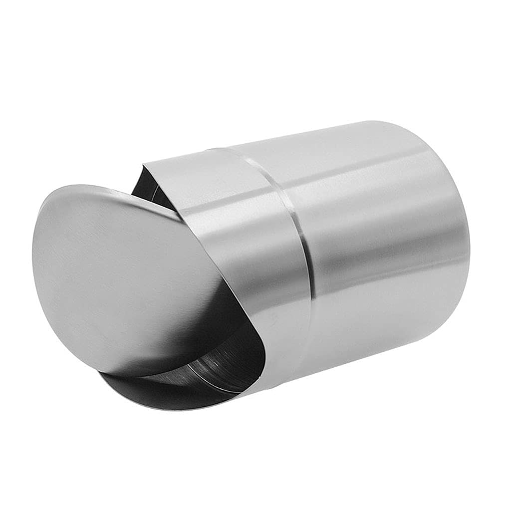 Pattumiere da Cucina, Mini pattumiera in Acciaio Inox Spesso, Cestino per la Carta straccia da Ufficio, capacità 1,5 l, Adatto per scrivania, Ufficio, Cucina