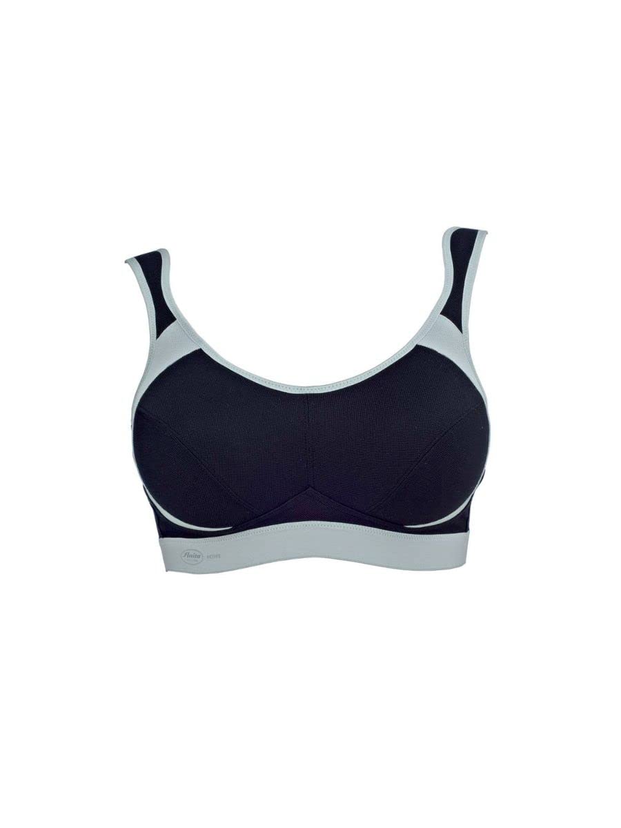 Anita Aktywny damski biustonosz sportowy bez fiszbin Extreme Control 5527, Czarny, 90C