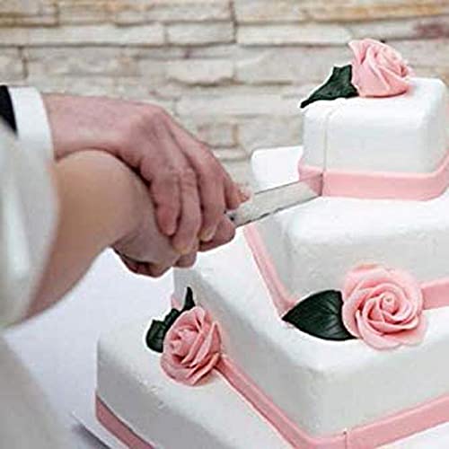 Tytroy Elegant & Classic Stainless Steel Wedding Birthday Cake (Or Pie Pastry) Serving Set Of 13In Serrated Knife And 11In Server Both With Beautiful 4In Faux Crystal Handles (1 Set) #TOP4