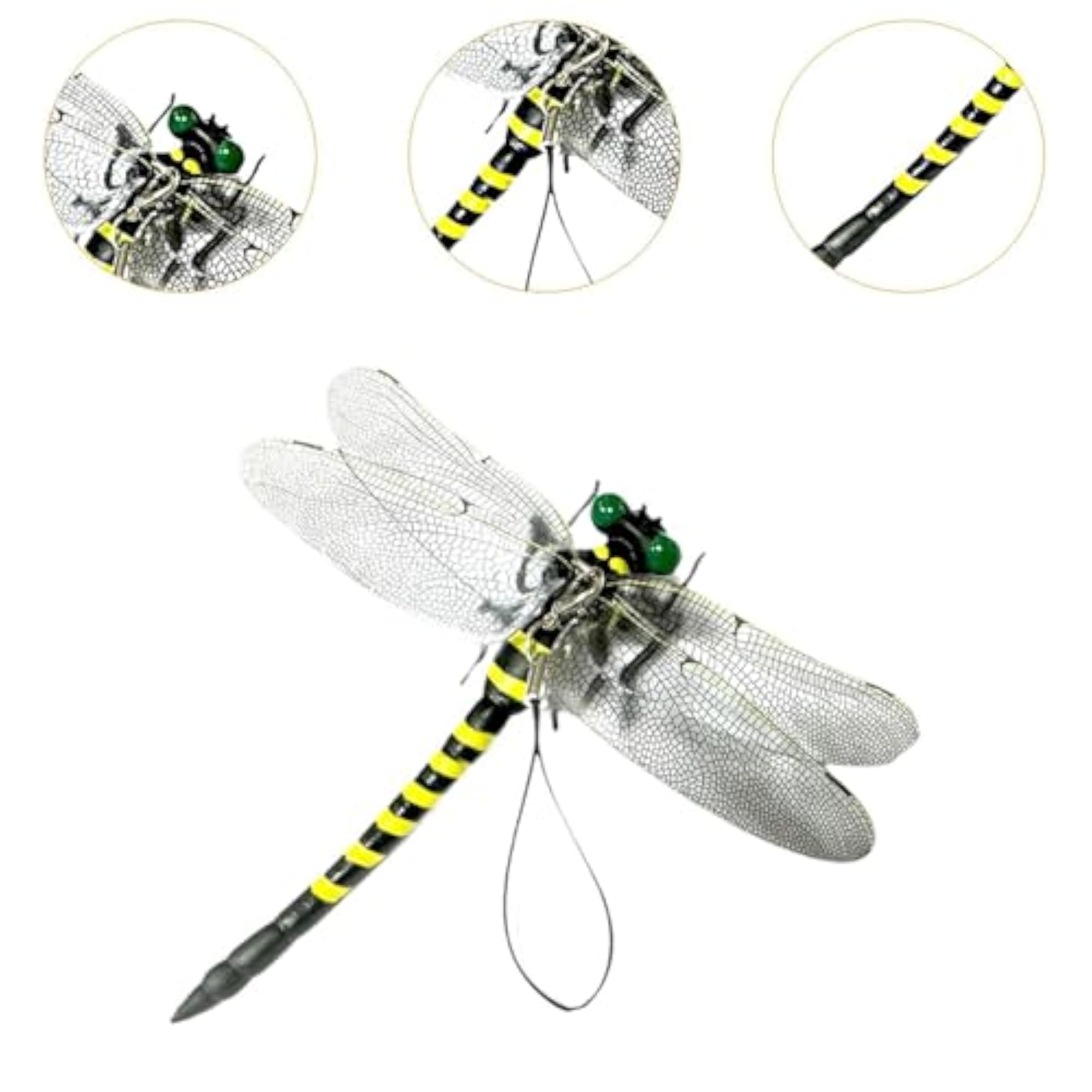 Simulation Dragonfly Model Sculpture, Backyard Decor
