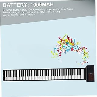 Toyvian 88 Rouleau De Piano Clavier Pliant Piano Pour Enfants Pianos Pour Enfants Clavier Électronique Piano Pliant Portatif Piano Pour Les Enfants Piano Enfant Black Gel De Silice - Les Beatles, Paul McCartney, John Lennon, RIngo Starr, George Harrison Toyvian 88 Rouleau De Piano Clavier Pliant Piano Pour Enfants Pianos Pour Enfants Clavier Électronique Piano Pliant Portatif Piano Pour Les Enfants Piano Enfant Black Gel De Silice – Image 3