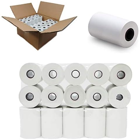 Nayelish (Coreless 100 Rolls) 2 1/4 x 85 Thermal Paper Rolls - Mobile Printer Thermal Paper BPA Free Cover