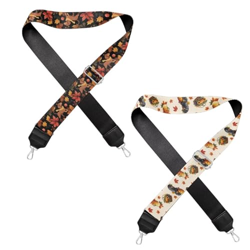 Image of Jeiento Replacement Shoulder Strap,2 Piece Set Guitar Style Handbag Crossbody Strap Adjustable Guitar Straps for Women Girls