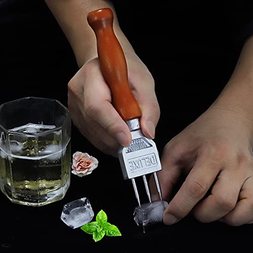 Ice Pick Stainless Steel Wooden Handle