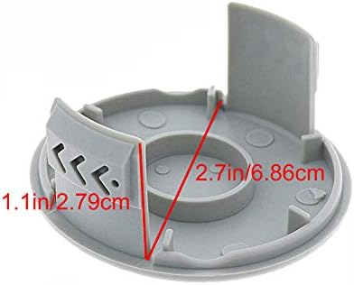 Miniatura 3 de AC14HCA - Tapa de carrete de repuesto para recortadoras inalámbricas Ryobi de 18 V, 24 V, 40 V, compatible con modelos P2000 P2002 P2005 P2006