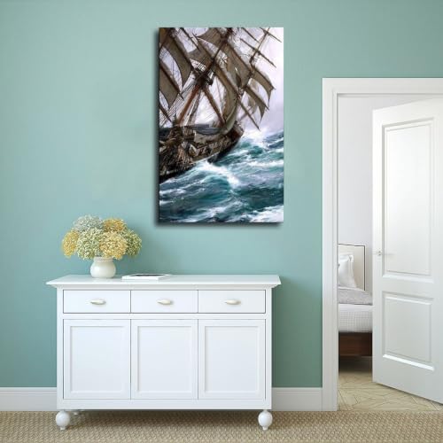 Impression Wind in The Rigging Montague Dawson décoration murale premium - 4