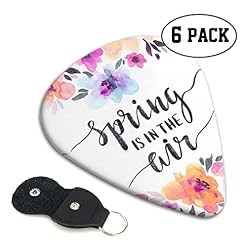 Spring Is In The Air Lot de 6 médiators pour guitare acoustique, guitare électrique, basse, ukulélé – fins, moyens et… - Les Beatles, Paul McCartney, John Lennon, RIngo Starr, George Harrison Spring Is In The Air Lot de 6 médiators pour guitare acoustique, guitare électrique, basse, ukulélé – fins, moyens et… – Image 2