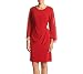MSK Women's Knit To Woven Dress with Long Sheer Sleeves