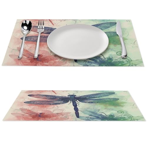Sets de table lavables pour protéger la table des taches lot de 4 PVC