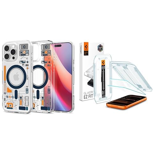 Spigen iPhone 16 Pro Max ince MagSafe Kılıf Ultra Hybrid Sararma Karşıtı DuraClear™ Hava Kanalı Teknolojisi™ Spigen iPhone 17 Pro Max / 16 Pro Max Cam Ekran Koruyucu