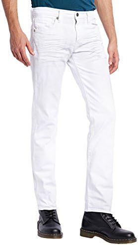ETHANOL Mens Comfort Stretch Trousers with Practical Pocket Design Pants APL26136SK PK15ELP White 34