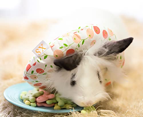 Image of Adjustable Rabbit Protection Cone Collar,Soft Pet Recovery Collar for Rabbits /Chinchilla /Guinea Pigs /Kittens After Surgery Wound Healing,Elizabeth Neck E-Collar for Small Animals (XS, Pink Cherry)