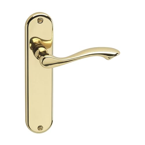 URBNLIVING Kensington Metal Lever Latch Door Handles Set Round Rose Internal External