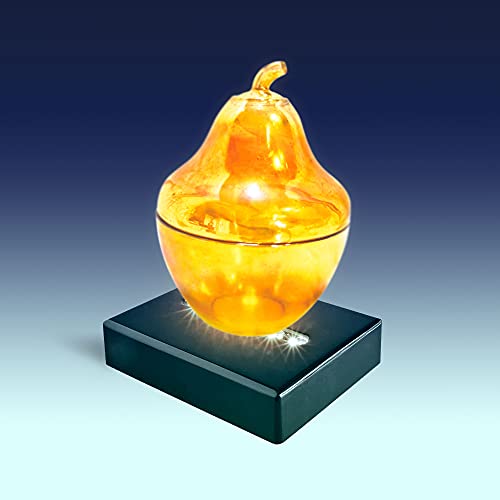 Asente 6 Led Light Pedestal - Rectangular Satin Matte Black Lacquer White Light Stand Base For 3D Art Glass, Room Decor And Gemstones And Crystals - Ac/Usb Adapter Powered (Black) #TOP2