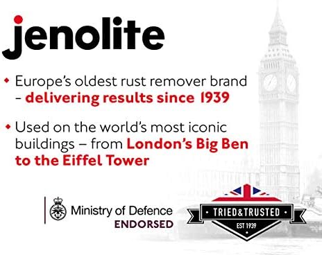 JENOLITE Original Rust Converter - Convert Rust Into A Ready To Paint Surface - One Application - Neutralise & Prevent Rust - 1 Litre
