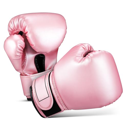 Gants de kickboxing roses pour filles idée cadeau sport débutant Veemoon