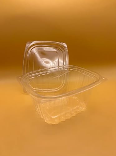 16 oz Tamper-Resistant Clear Container with Flat Lid (200)