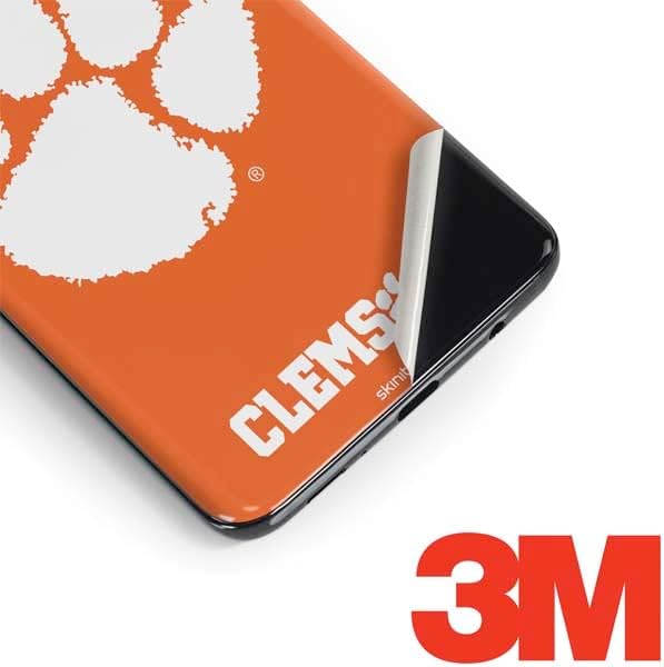 Skinit Decal Phone Skin Compatible with Galaxy S9 Plus - Officially Licensed Clemson University Tiger Print Design