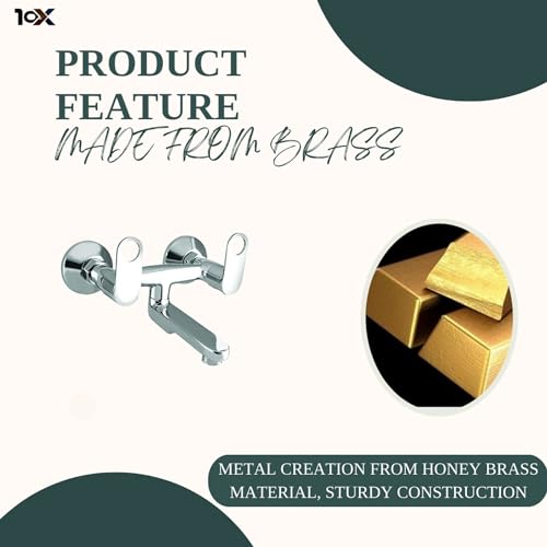 Image of 10X Brass Wall Mixer OR-8776 Non-Telephonic for Bathroom /Wall Mount Chrome Plated
