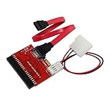 Soporta ATA 100/133 IDE a SATA Adaptador Convertidor ATA Bi-Directional Tarjeta Conversión de 2 Vías