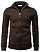H2H Mens Casual Premium Slim Fit Knitted Jackets Thermal Warm Long Sleeve of Various Styles