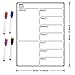 TTMOW Pizarra Blanca Magnética Calendario Tablero de Nevera con 4 Colores Pluma...