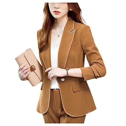 Jaqueta Feminina De Terno Feminino Blazer De Colarinho Casual De Colarinho Blazer De Manga Longa