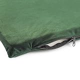 BOUTIQUE ZOO Exclusive Hundebett | Hundeliege, Hundekörbchen mit Kissen | Hundesofa für kleine und mittlere Hunde | Große: M - 75 x 66 x 20 cm | Farbe: Velvet Grün