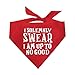 I Solemnly Swear I Am Up to No Good Dog Bandana (Red, OS 1101)