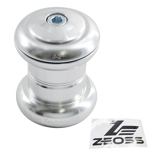 ZEOSS Tange Seiki Technoglide J-2 Headset 1 inch, Silver with Top Cap, Silver, TAS3108