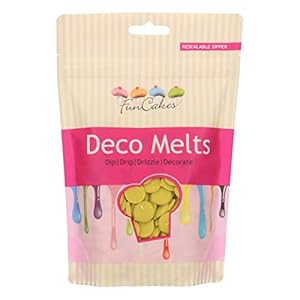 FunCakes Deco Melts Limoen Groen – Smelt in de Magnetron en Giet in Elke Gewenste Vorm. AZO Vrij. 250 g