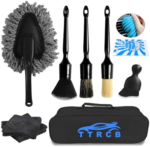 10PCS Car Detailing Cleaning Kit Interior Cleaner, Car Detailing ...