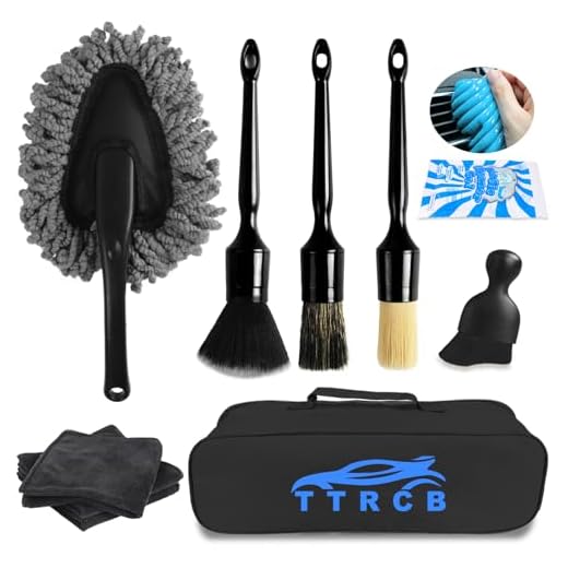 10PCS Car Detailing Cleaning Kit Interior Cleaner, Car Detailing Brushes, Car Duster, Car Cleaning Gel, Microfiber Cleaning Cloth, Car Accessories Essentials Supplies Tools for Auto,Truck, Interior