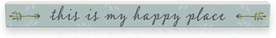 My Word! "This is My Happy Place Skinny Wooden Sign 1.5" x 16"