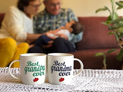 Triple Gifffted Worlds Best Grandparents Gifts From Grandkids, Grandchildren, Grandma And Grandpa Mugs, New Grandparent Gifts Idea, Parents Anniversary, Christmas, Valentines Day, Gift Box, Vintage #TOP1